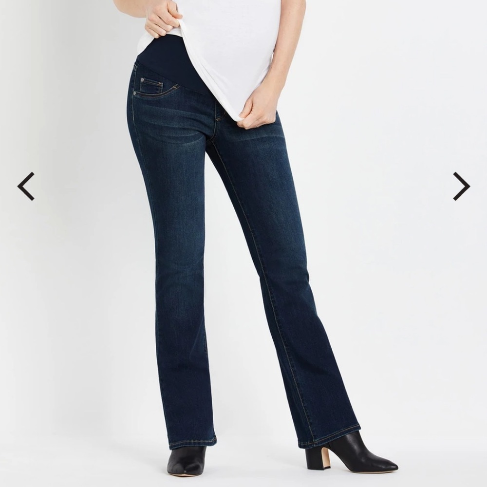 Motherhood Maternity Indigo Blue Bootcut Jeans Size XS‎ Petite blue secret fit